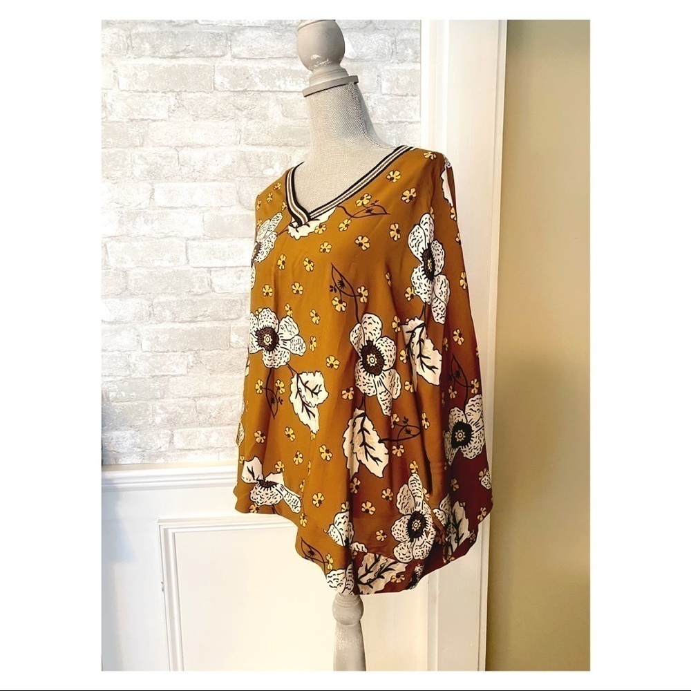 Nina Kendosa Oversize Dolman Sleeve Blouse (PARIS) 0908